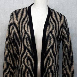 Chico's Wool Blend Open Front Cardigan